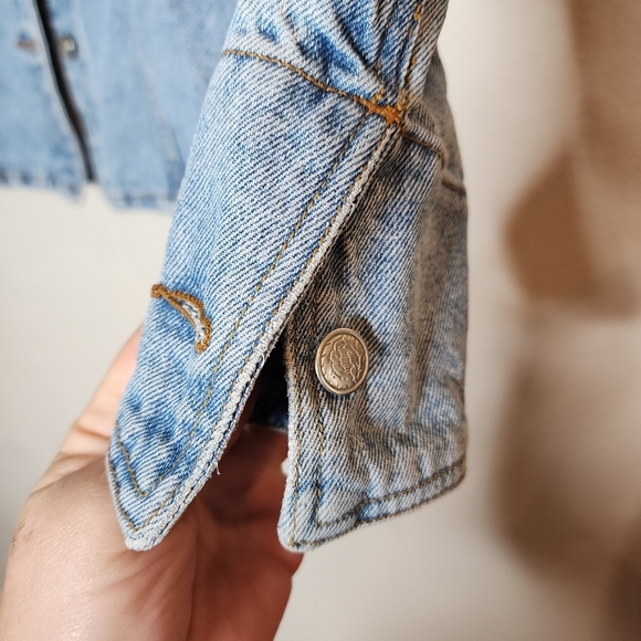 Moda Int'l Star stripes painted denim jacket marvel dr strange size small - Picture 15 of 16